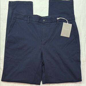 Preppy Everlane Men's Performance Chino Uniform Navy Blue 34x32 Stretch NWT
